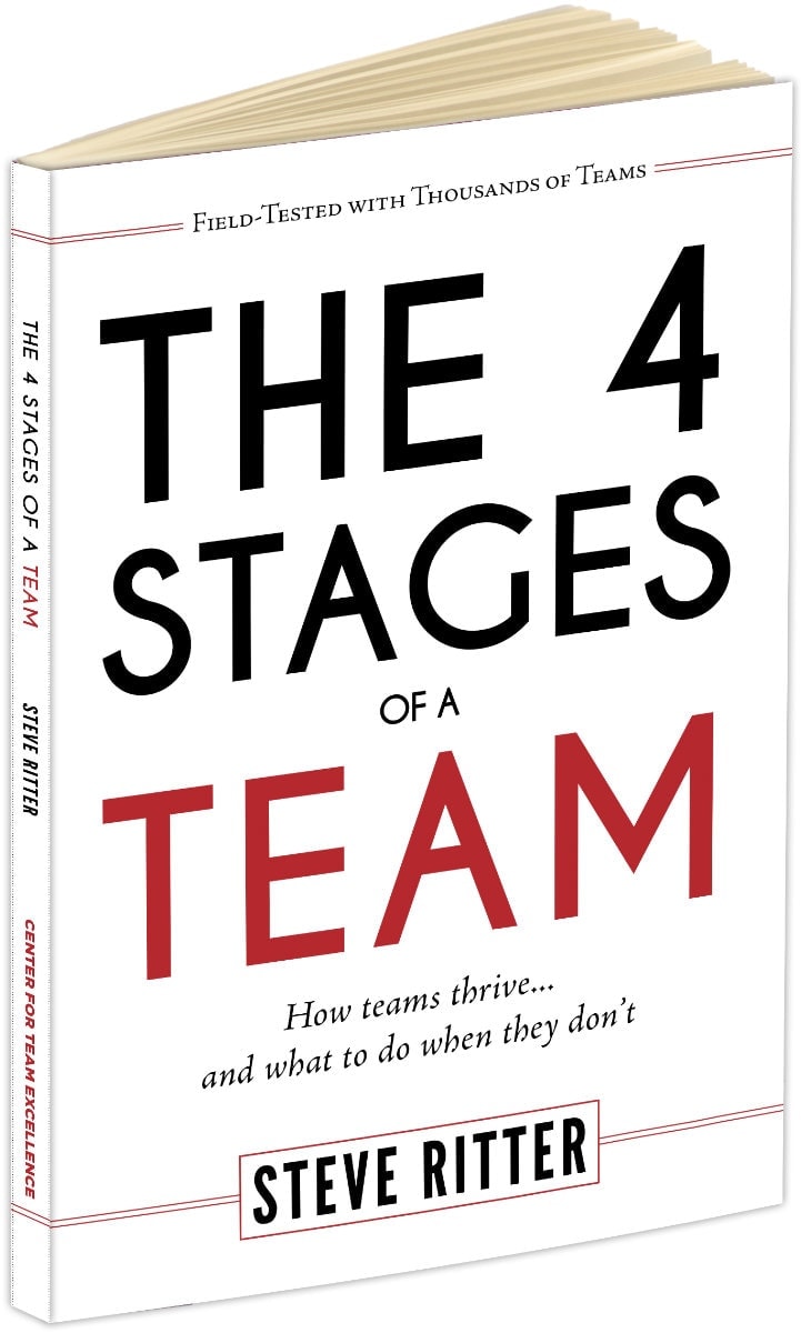 the 4 stages of a team book cover no bg